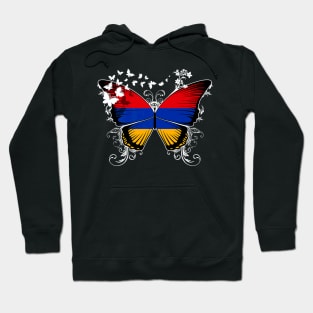 Armenian Flag Butterfly Hoodie